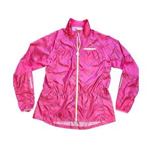 PUMA Wind Cell running jacket pink windbreaker size L